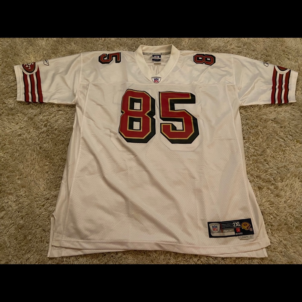 Men's 2XL Reebok SF 49ers #85 Vernon Davis Jersey